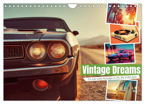Vintage Dreams (Wandkalender 2026 DIN A4 quer), CALVENDO Monatskalender