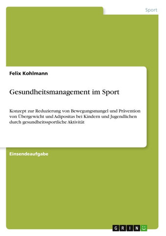 Gesundheitsmanagement im Sport