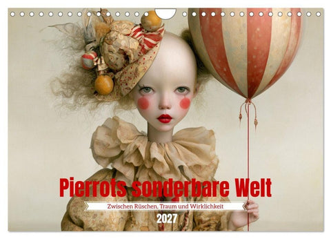 Pierrots sonderbare Welt (Wandkalender 2027 DIN A4 quer), CALVENDO Monatskalender