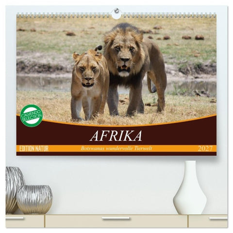 Afrika. Botswanas wundervolle Tierwelt (hochwertiger Premium Wandkalender 2027 DIN A2 quer), Kunstdruck in Hochglanz