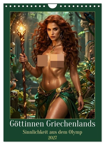 Göttinnen Griechenlands (Wandkalender 2027 DIN A4 hoch), CALVENDO Monatskalender