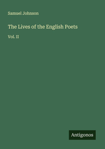 The Lives of the English Poets