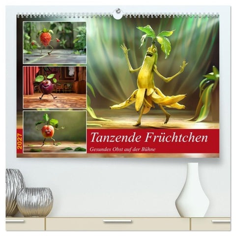 Tanzende Früchtchen (hochwertiger Premium Wandkalender 2027 DIN A2 quer), Kunstdruck in Hochglanz