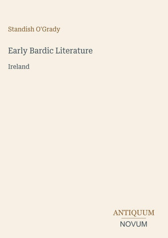 Early Bardic Literature