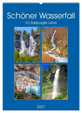Schöner Wasserfall (Wandkalender 2027 DIN A2 hoch), CALVENDO Monatskalender