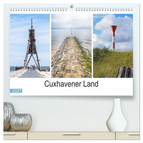 Cuxhavener Land (hochwertiger Premium Wandkalender 2027 DIN A2 quer), Kunstdruck in Hochglanz