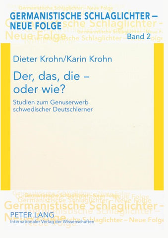 Der, das, die – oder wie?