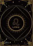 Edles Notizbuch Sternzeichen Löwe | Designed by Alfred Herler