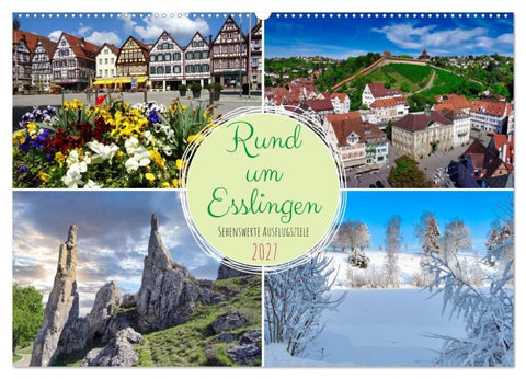 Rund um Esslingen (Wandkalender 2027 DIN A2 quer), CALVENDO Monatskalender