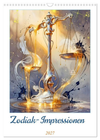 Zodiak - Impressionen (Wandkalender 2027 DIN A3 hoch), CALVENDO Monatskalender