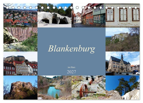 Blankenburg im Harz (Tischkalender 2027 DIN A5 quer), CALVENDO Monatskalender