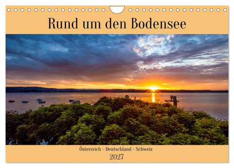 Rund um den Bodensee (Wandkalender 2027 DIN A4 quer), CALVENDO Monatskalender