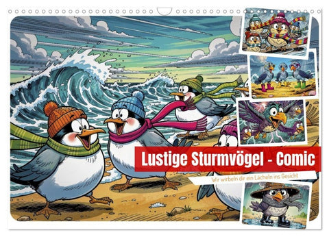 Lustige Sturmvögel - Comic (Wandkalender 2027 DIN A3 quer), CALVENDO Monatskalender