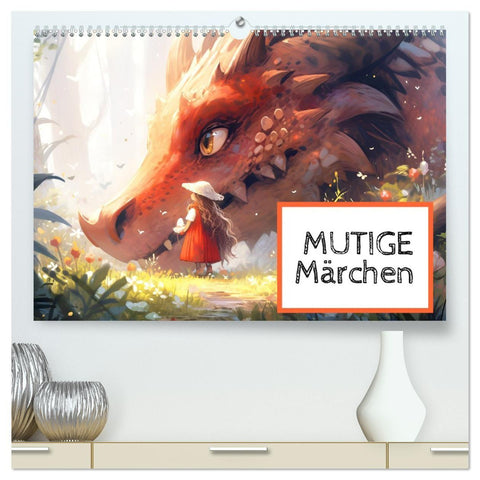 Mutige Märchen (hochwertiger Premium Wandkalender 2027 DIN A2 quer), Kunstdruck in Hochglanz