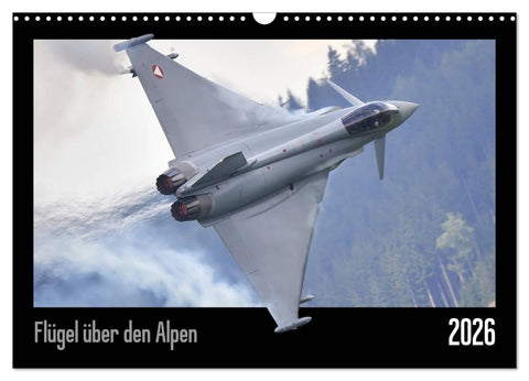 Flügel über den Alpen (Wandkalender 2026 DIN A3 quer), CALVENDO Monatskalender