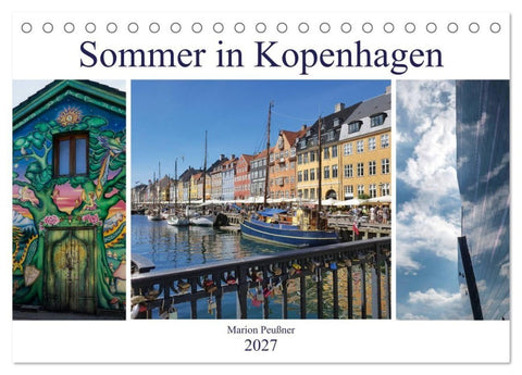 Sommer in Kopenhagen (Tischkalender 2027 DIN A5 quer), CALVENDO Monatskalender