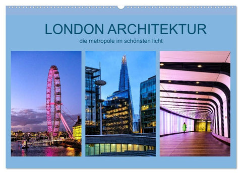 London Architektur (Wandkalender 2027 DIN A2 quer), CALVENDO Monatskalender