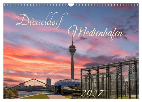 Düsseldorf Medienhafen (Wandkalender 2027 DIN A3 quer), CALVENDO Monatskalender