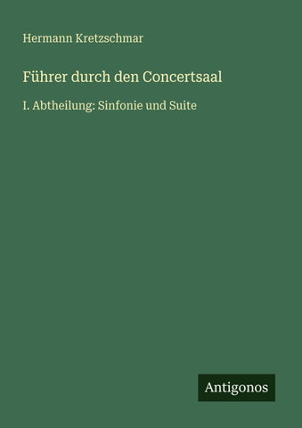 Führer durch den Concertsaal
