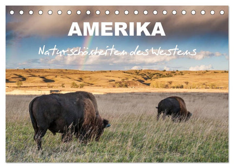 Amerika - Naturschönheiten des Westens (Tischkalender 2026 DIN A5 quer), CALVENDO Monatskalender