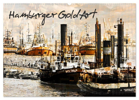 Hamburger GoldArt (Wandkalender 2027 DIN A2 quer), CALVENDO Monatskalender