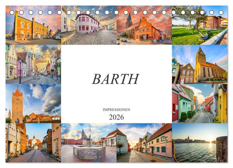 Barth Impressionen (Tischkalender 2026 DIN A5 quer), CALVENDO Monatskalender