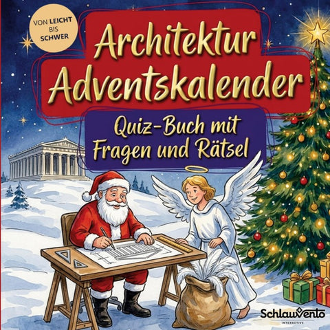 Architektur-Adventskalender: Quiz-Buch mit Fragen und Rätsel