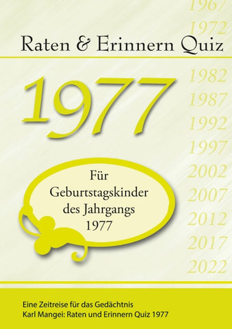 Raten und Erinnern Quiz 1977
