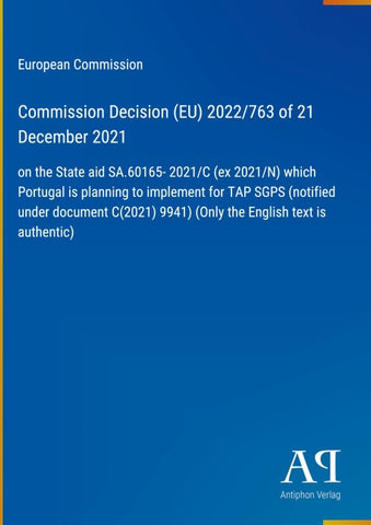Commission Decision (EU) 2022/763 of 21 December 2021