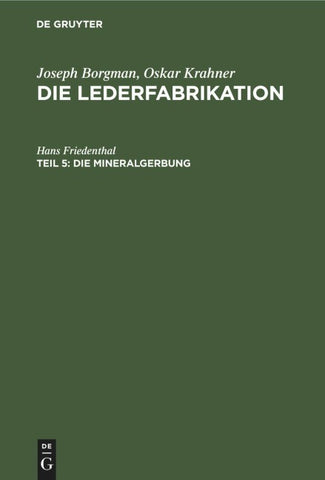 Die Mineralgerbung