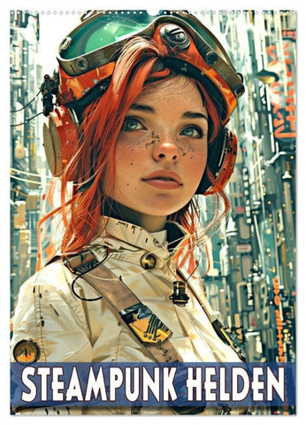Steampunk Helden (Wandkalender 2027 DIN A2 hoch), CALVENDO Monatskalender