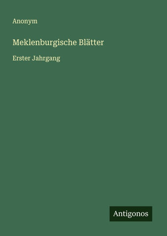 Meklenburgische Blätter