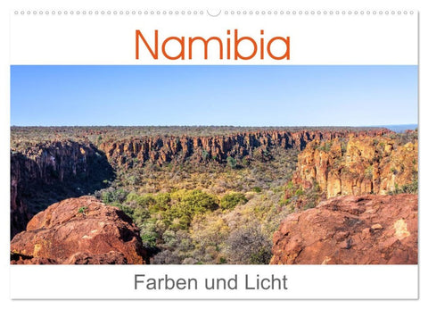 Namibia - Farben und Licht (Wandkalender 2026 DIN A2 quer), CALVENDO Monatskalender