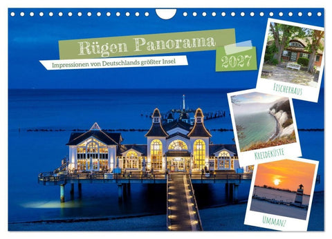 Rügen Panorama (Wandkalender 2027 DIN A4 quer), CALVENDO Monatskalender