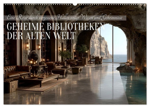Geheime Bibliotheken der alten Welt (Wandkalender 2027 DIN A2 quer), CALVENDO Monatskalender