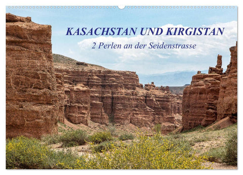 Kasachstan und Kirgistan (Wandkalender 2027 DIN A2 quer), CALVENDO Monatskalender