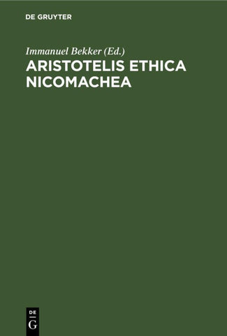 Aristotelis ethica nicomachea