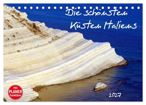 Die schönsten Küsten Italiens (Tischkalender 2027 DIN A5 quer), CALVENDO Monatskalender