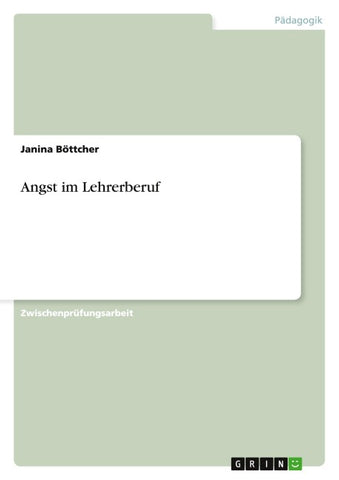 Angst im Lehrerberuf