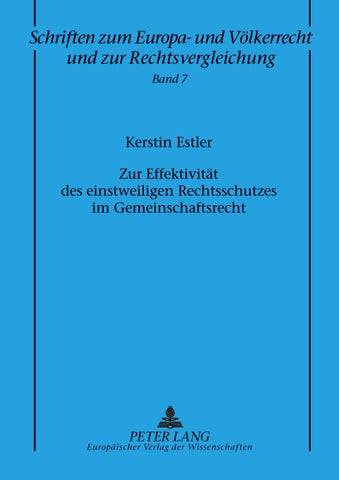 Zur Effektivität des einstweiligen Rechtsschutzes im Gemeinschaftsrecht