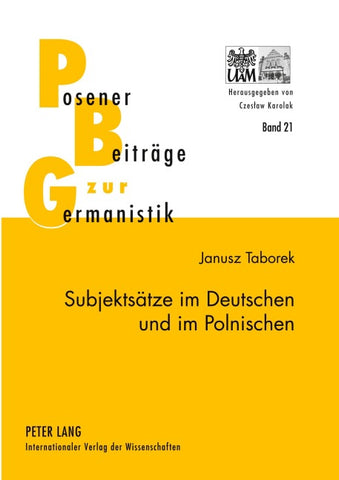 Subjektsätze im Deutschen und im Polnischen