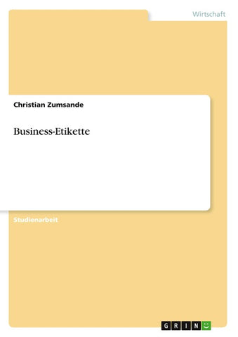 Business-Etikette