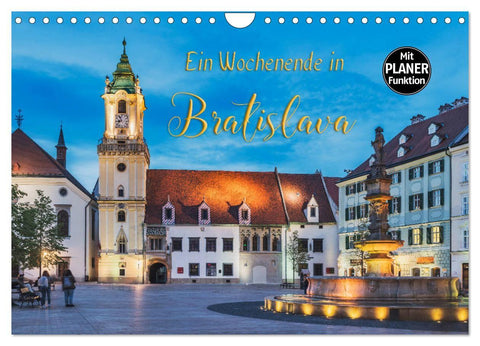 Ein Wochenende in Bratislava (Wandkalender 2027 DIN A4 quer), CALVENDO Monatskalender