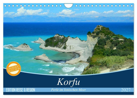 Korfu, Perle im Ionischen Meer (Wandkalender 2027 DIN A4 quer), CALVENDO Monatskalender