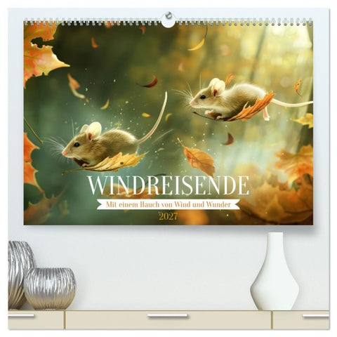 Windreisende (hochwertiger Premium Wandkalender 2027 DIN A2 quer), Kunstdruck in Hochglanz