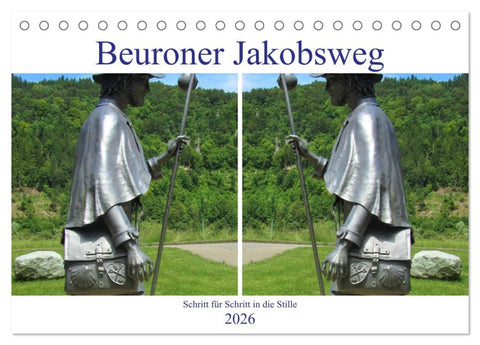 Beuroner Jakobsweg (Tischkalender 2026 DIN A5 quer), CALVENDO Monatskalender