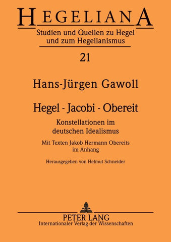 Hegel – Jacobi – Obereit