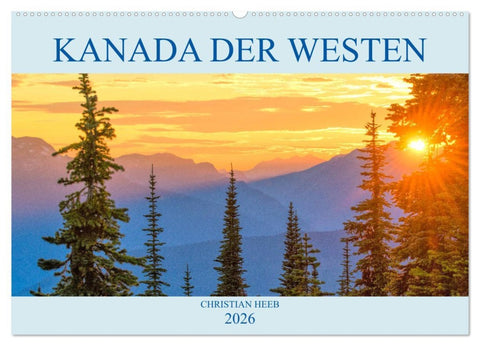 Kanada der Westen (Wandkalender 2026 DIN A2 quer), CALVENDO Monatskalender