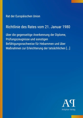 Richtlinie des Rates vom 21. Januar 1980