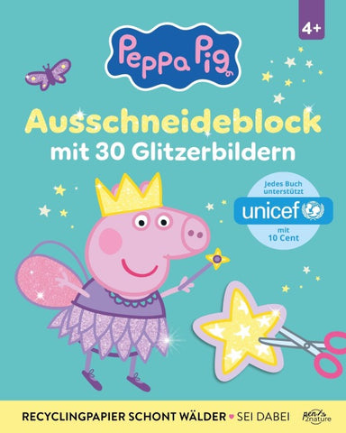 Peppa Pig Ausschneideblock I Mit 30 Glitzerbildern